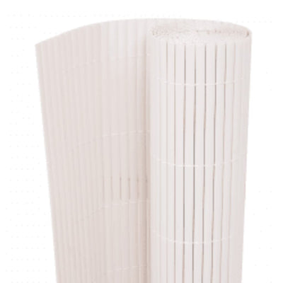 Double-Sided Garden Fence 110x300 cm White