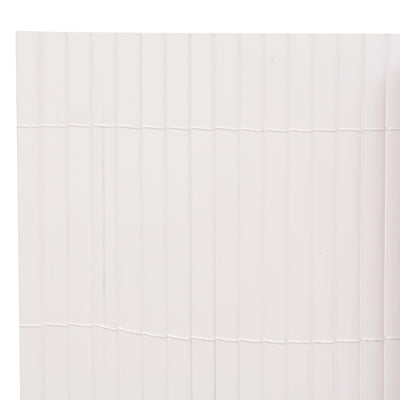 Double-Sided Garden Fence 110x300 cm White