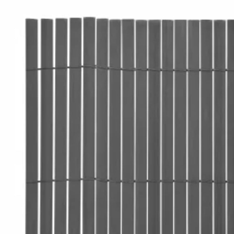 Double-Sided Garden Fence 110x300 cm Grey