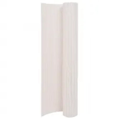 Double-Sided Garden Fence 110x400 cm White