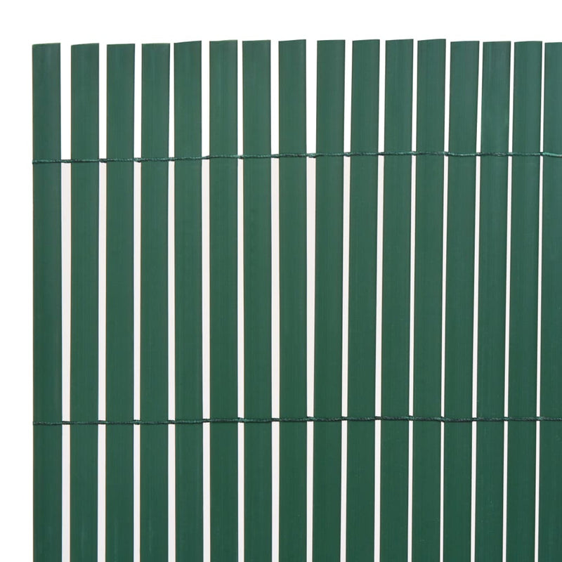 Double-Sided Garden Fence 110x400 cm Green