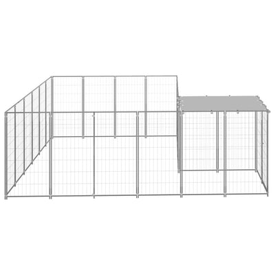 Dog Kennel Silver 8.47 m² Steel