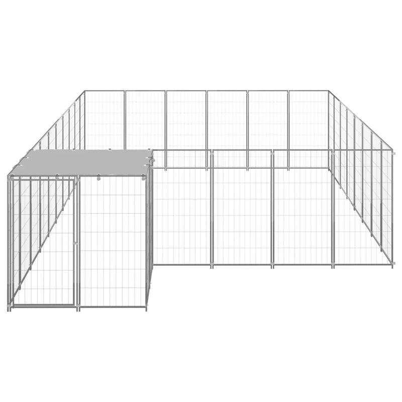 Dog Kennel Silver 15.73 m² Steel