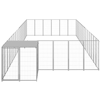 Dog Kennel Silver 26.62 m² Steel