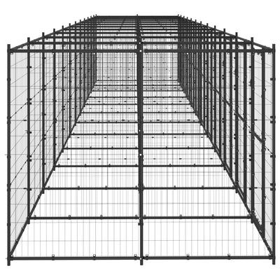 Outdoor Dog Kennel Steel 29.04 m²