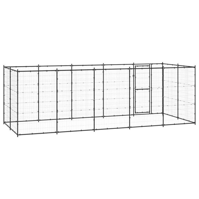 Outdoor Dog Kennel Steel 12.1 m²