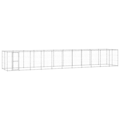 Outdoor Dog Kennel Galvanised Steel 26.62 m²