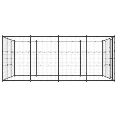 Outdoor Dog Kennel Steel 14.52 m²