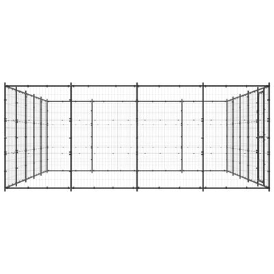 Outdoor Dog Kennel Steel 24.2 m²