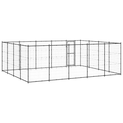 Outdoor Dog Kennel Steel 24.2 m²