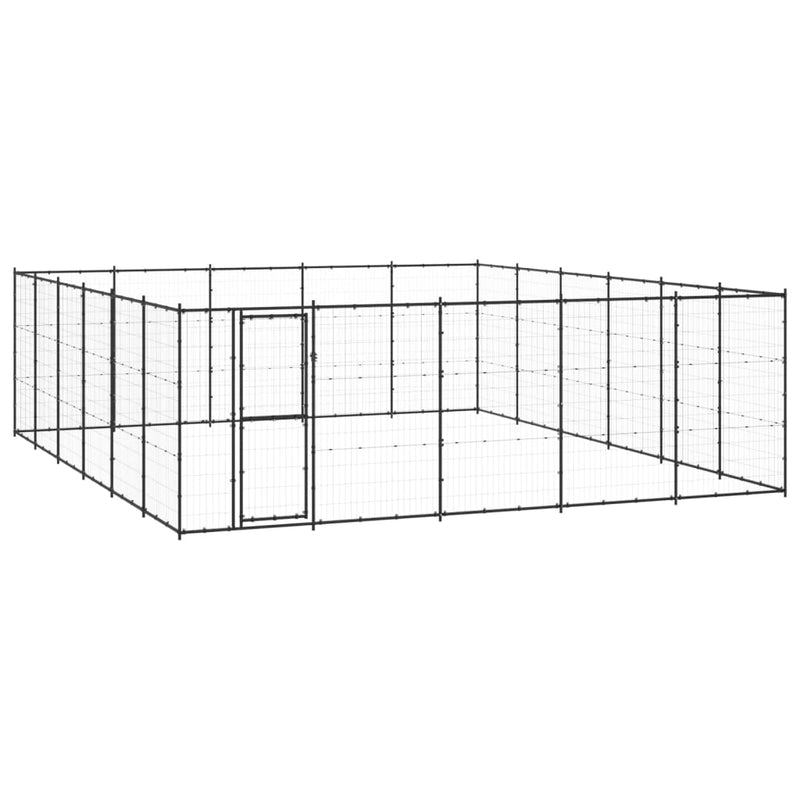 Outdoor Dog Kennel Steel 36.3 m²