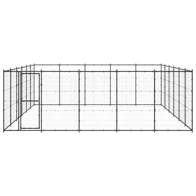 Outdoor Dog Kennel Steel 36.3 m²