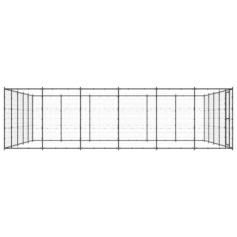 Outdoor Dog Kennel Steel 36.3 m²