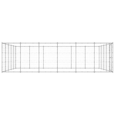 Outdoor Dog Kennel Galvanised Steel 36.3 m²