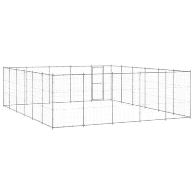 Outdoor Dog Kennel Galvanised Steel 36.3 m²