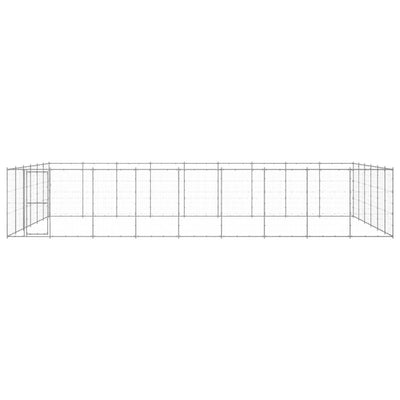 Outdoor Dog Kennel Galvanised Steel 65.34 m²