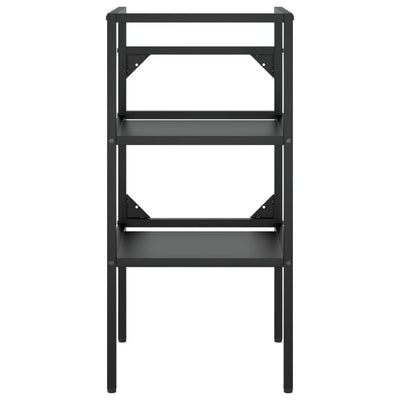 Bathroom Washbasin Frame Black 40x38x83 cm Iron