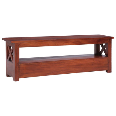 TV Cabinet Brown 115x30x40 cm Solid Mahogany Wood