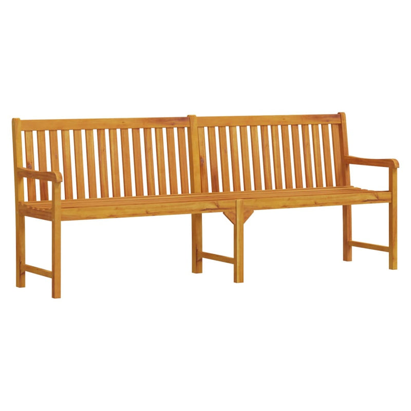 Garden Bench 219 cm Solid Acacia Wood