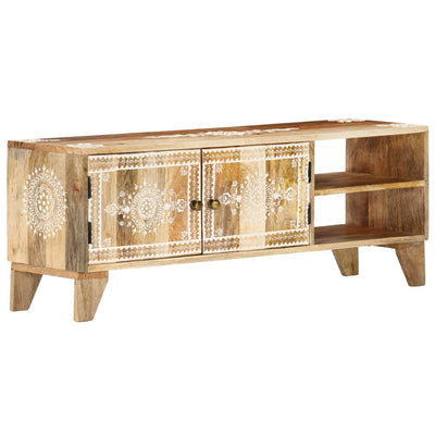 TV Cabinet 110x30x40 cm Solid Wood Mango