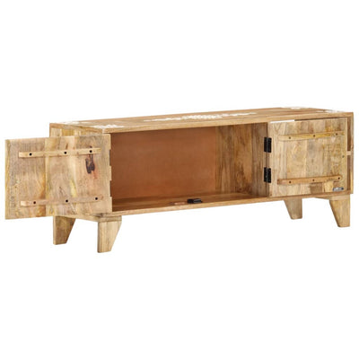 TV Cabinet 110x30x40 cm Solid Wood Mango