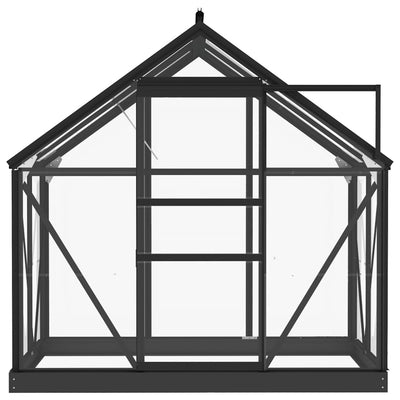 Glass Greenhouse Anthracite 155x103x191 cm Aluminium