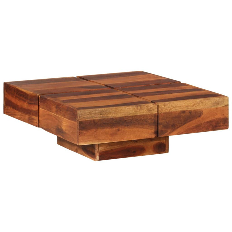 Coffee Table 80x80x30 cm Solid Wood Acacia