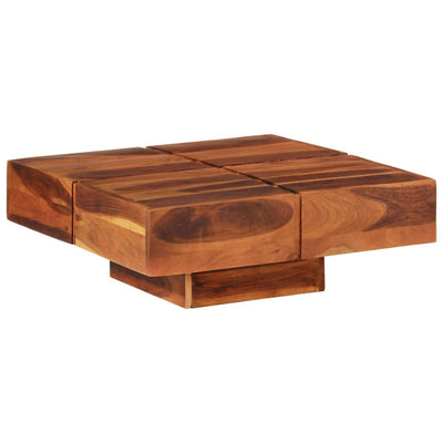 Coffee Table 80x80x30 cm Solid Wood Acacia