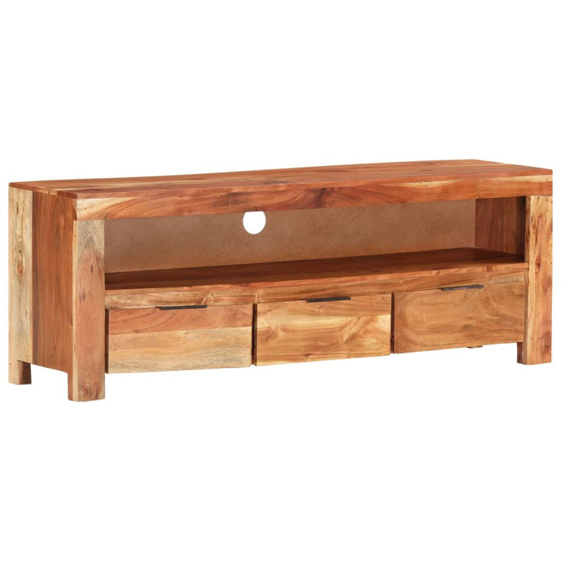 TV Cabinet 110x30x40 cm Solid Wood Acacia