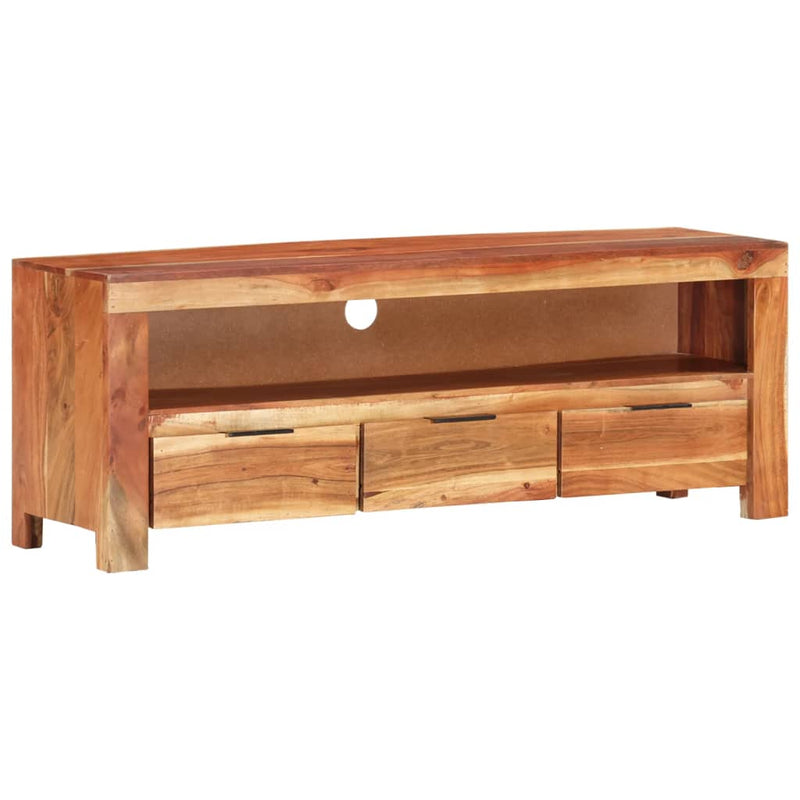 TV Cabinet 110x30x40 cm Solid Wood Acacia