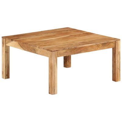 Coffee Table 80x80x40 cm Solid Wood Acacia