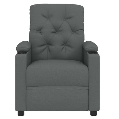 Massage Chair Dark Grey Fabric