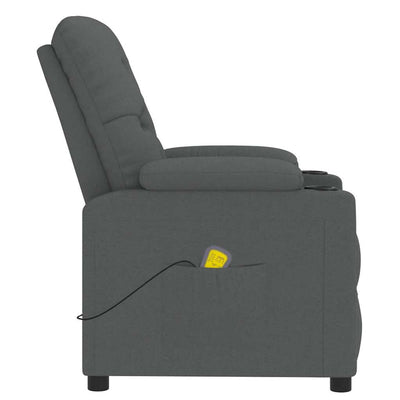 Massage Chair Dark Grey Fabric