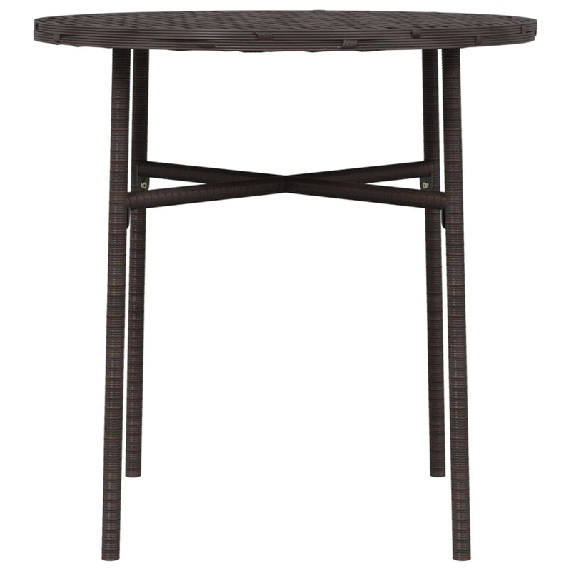 Tea Table Brown 45 cm Poly Rattan