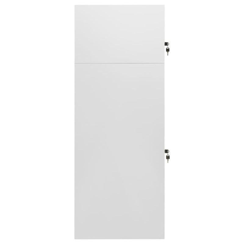 Saddle Cabinet Light Grey 53x53x140 cm Steel