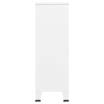 Industrial Wardrobe White 67x35x107 cm Steel