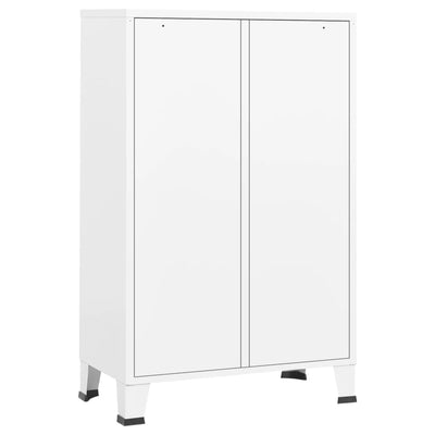 Industrial Wardrobe White 67x35x107 cm Steel