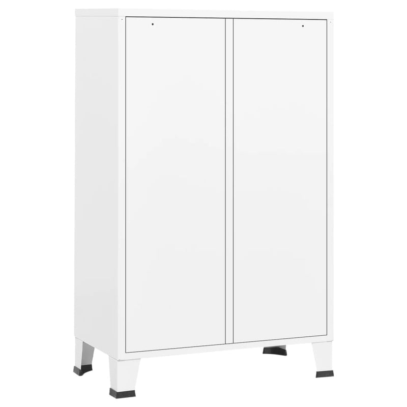 Industrial Wardrobe White 67x35x107 cm Steel