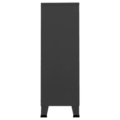 Industrial Wardrobe Anthracite 67x35x107 cm Steel