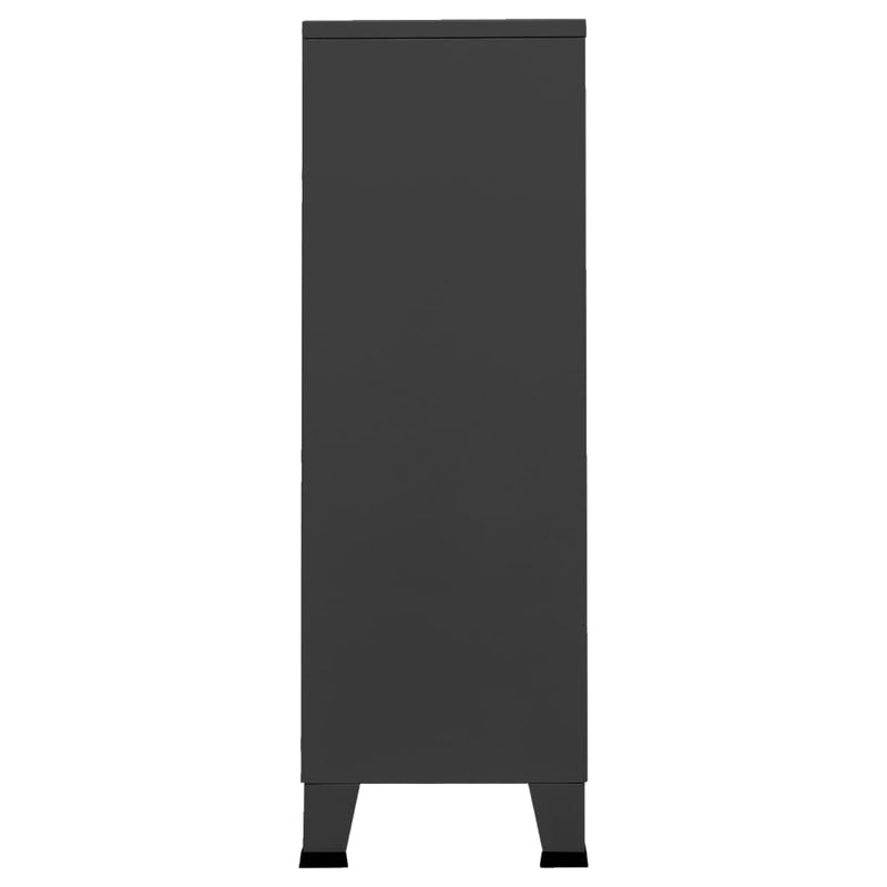 Industrial Wardrobe Anthracite 67x35x107 cm Steel