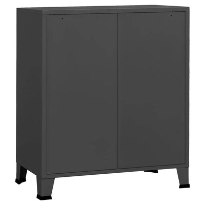 Industrial Drawer Cabinet Anthracite 78x40x93 cm Metal