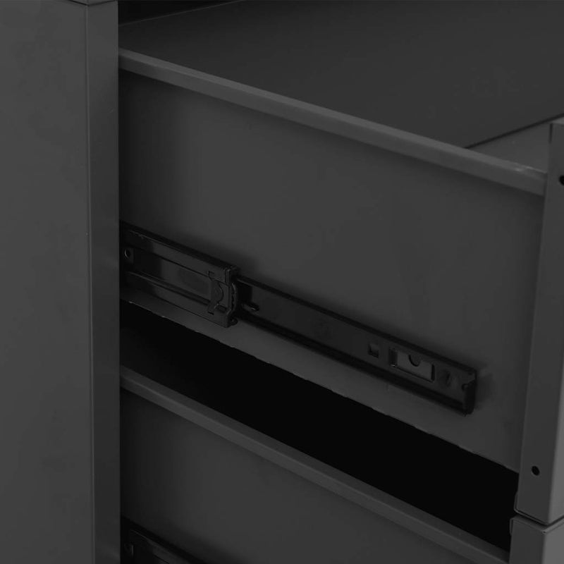 Industrial Drawer Cabinet Anthracite 78x40x93 cm Metal