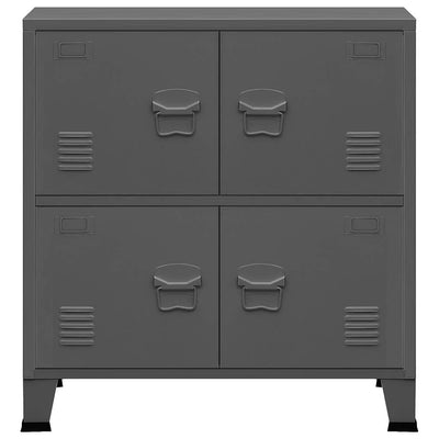 Industrial Storage Chest Anthracite 75x40x80 cm Steel