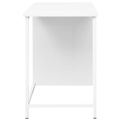 Industrial Desk with Drawers White 105x52x75 cm Steel