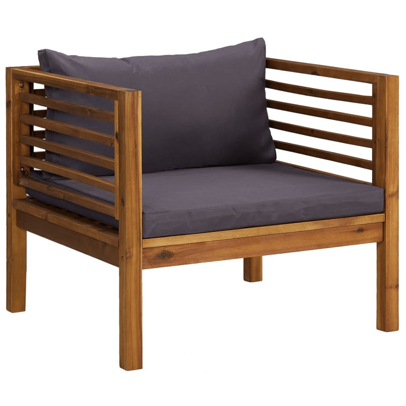 8 Piece Garden Lounge Set with Cushion Solid Acacia Wood