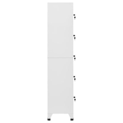 Locker Cabinet Light Grey 38x40x180 cm Steel