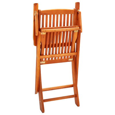 Folding Garden Chairs 6 pcs Solid Eucalyptus Wood