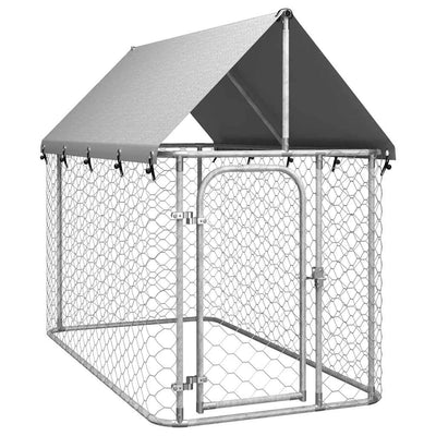 Outdoor Dog Kennel with Roof 200x100x150 cm