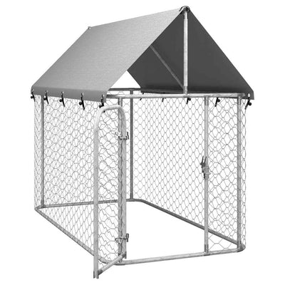 Outdoor Dog Kennel with Roof 200x100x150 cm