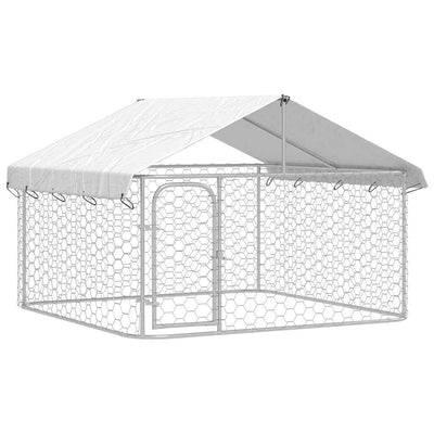 Outdoor Dog Kennel with Roof 200x200x150 cm